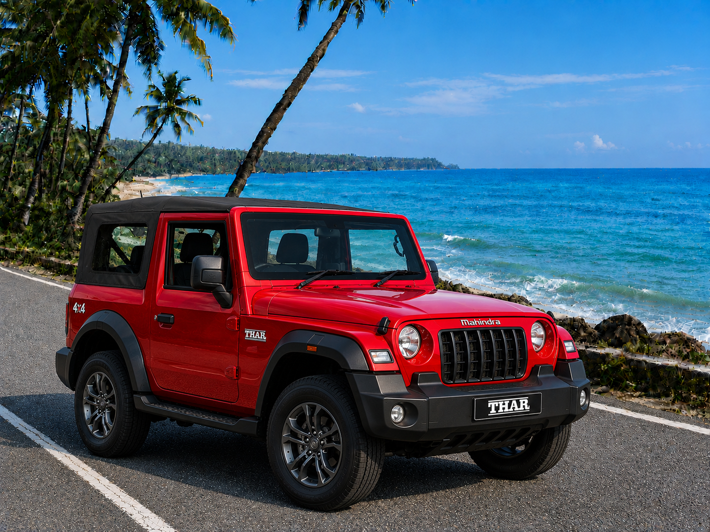 Adventure Mahindra Thar Convertible SUV rental in Goa